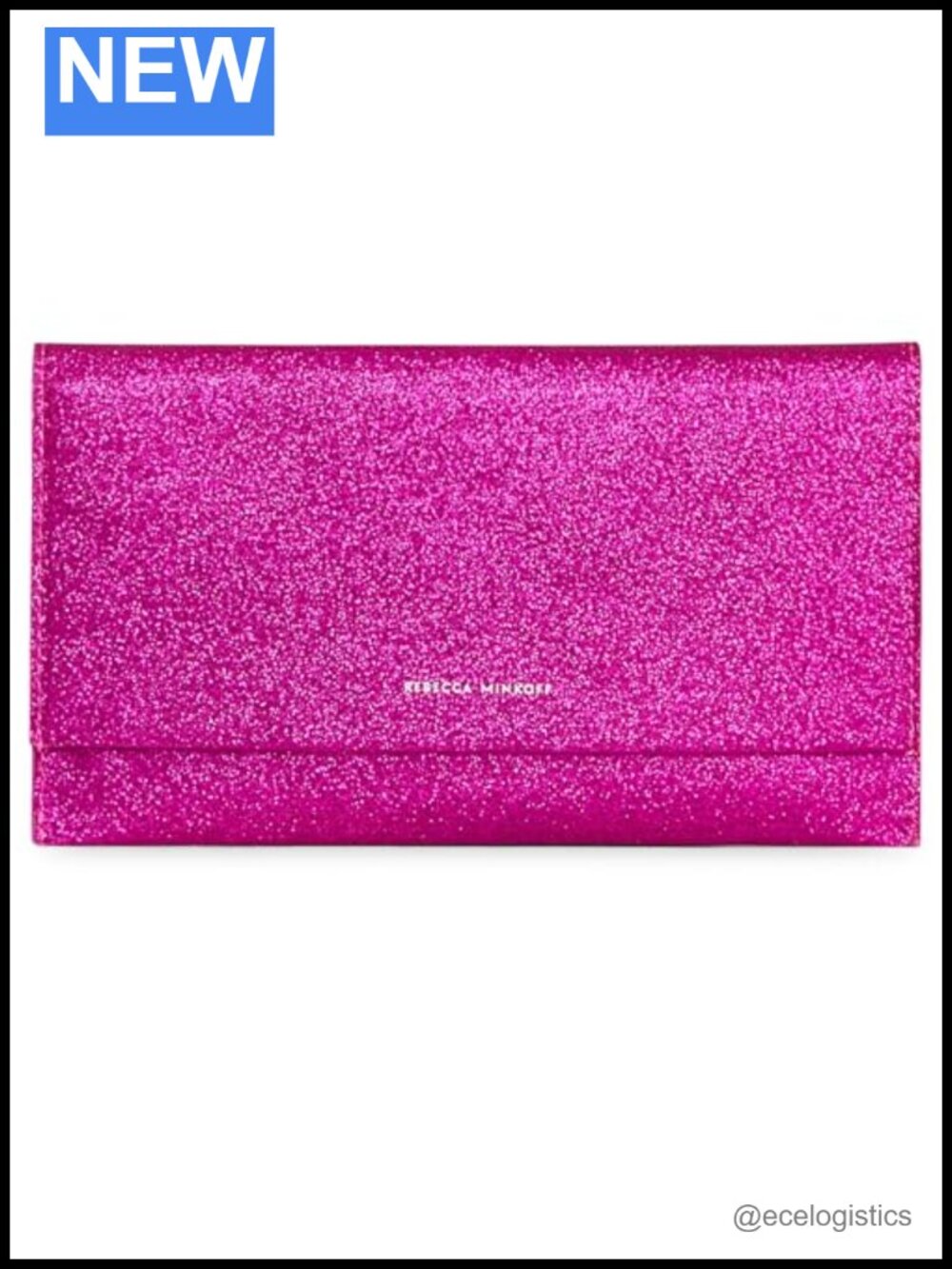 Faux Leather Wallet Clutch with Snap Closure, Envelope Style, Credit Card Slots